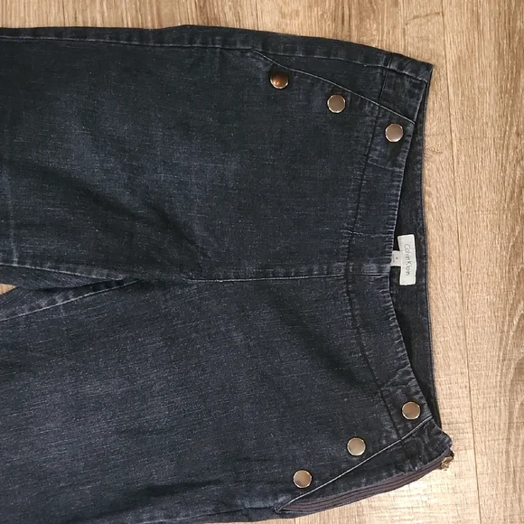 Calvin Klein Dark Denim Straight Leg Jeans - Picture 5 of 10